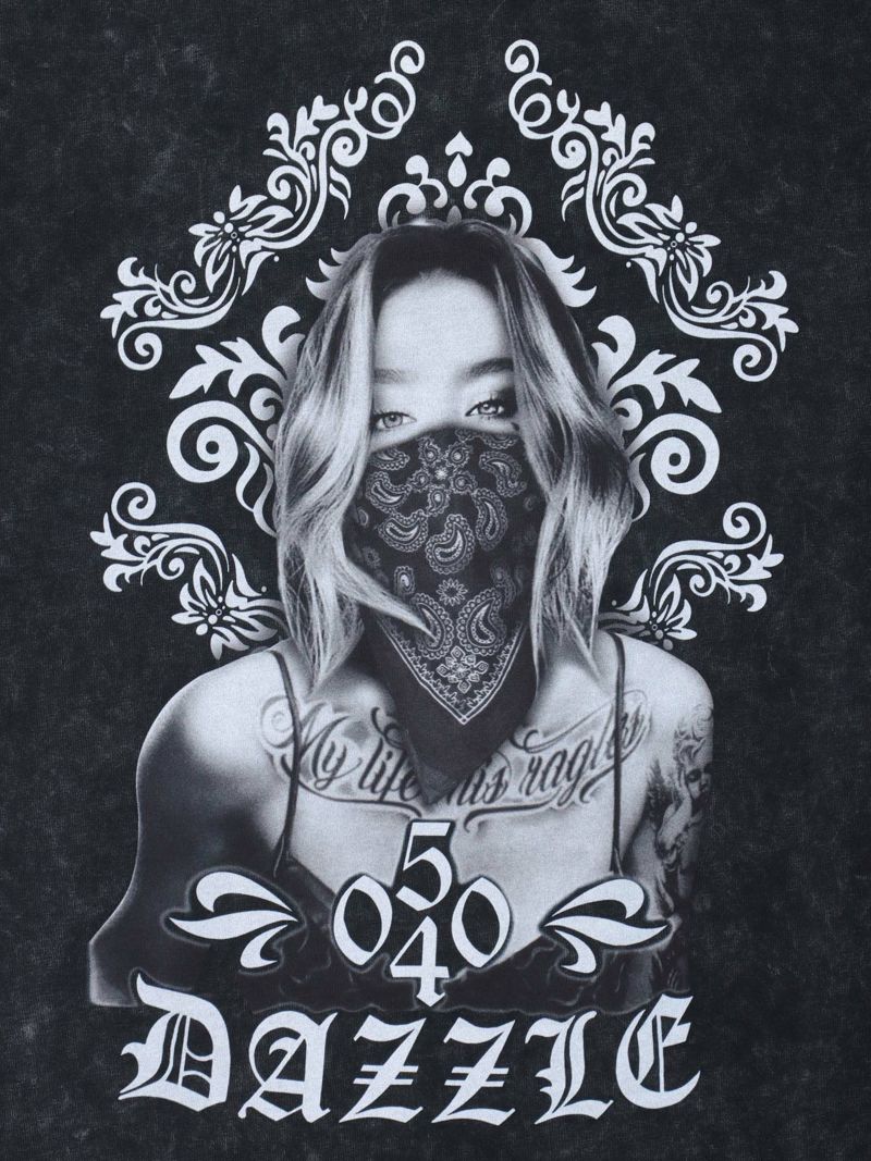 【DAZZLE】“GIRL”プリントTシャツ