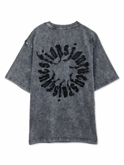 【DAZZLE】<br>“CIRCLE LOGO”総刺繍Tシャツ