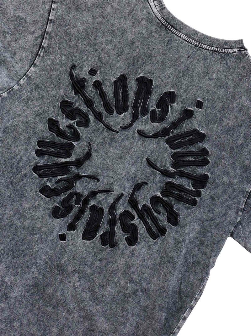  【DAZZLE】“CIRCLE LOGO”総刺繍Tシャツ