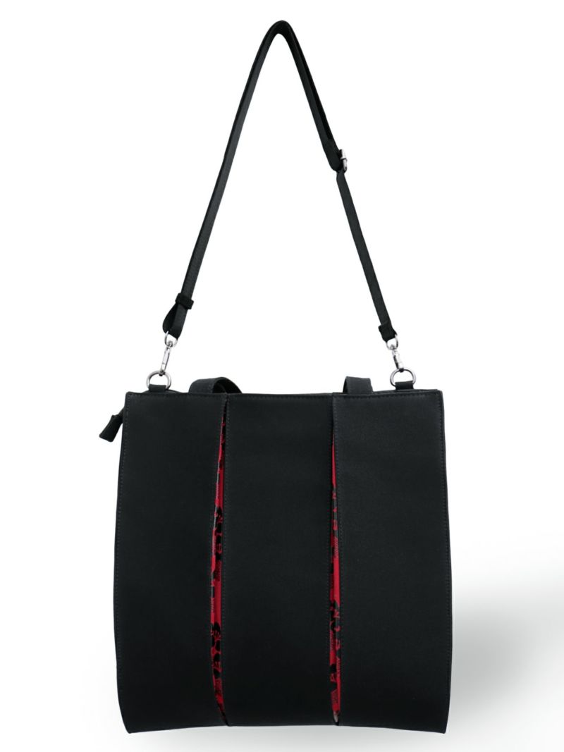 【雅結】桜刺繍 和生地切り替え2WAYタックトートバッグ