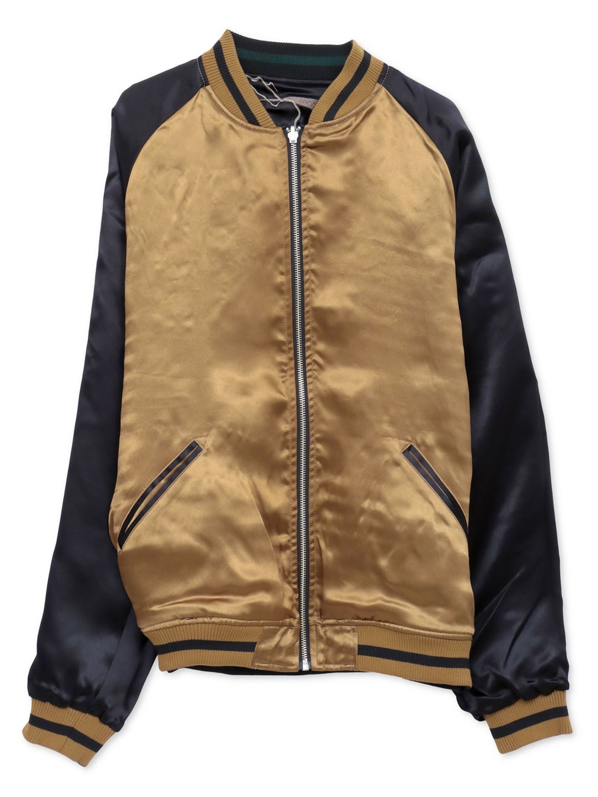 【絡繰魂・粋】“麒麟と菊牡丹”総刺繍リバーシブルスカジャン