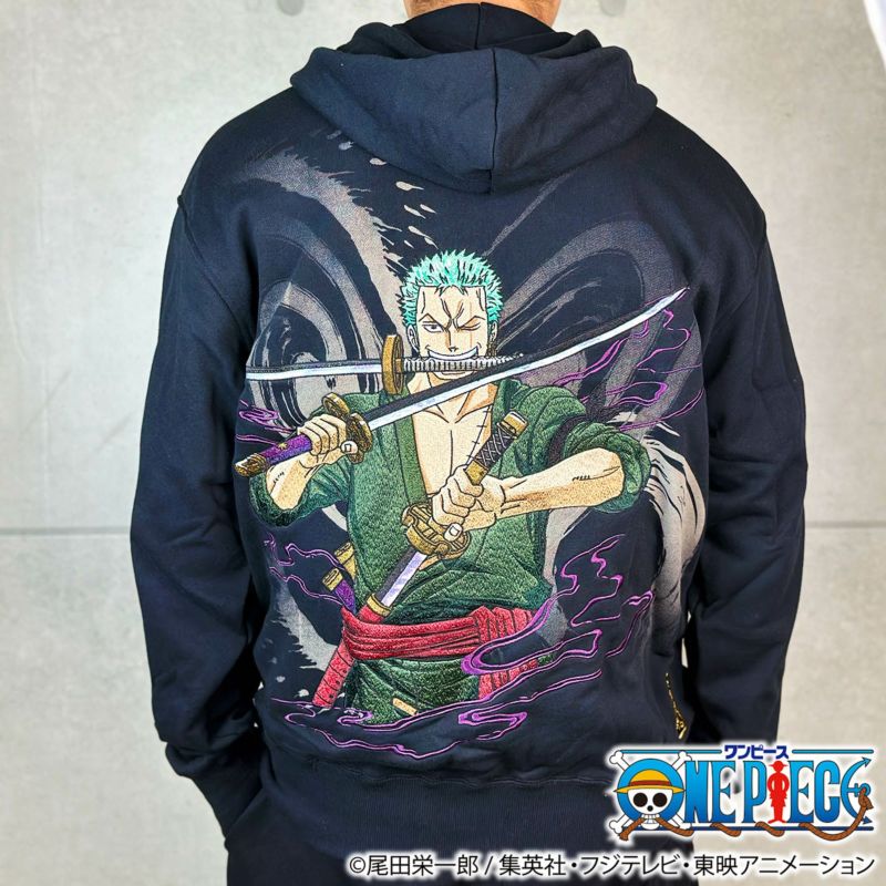 【絡繰魂・粋×ONE PIECE】ゾロ 海賊狩りのパーカー