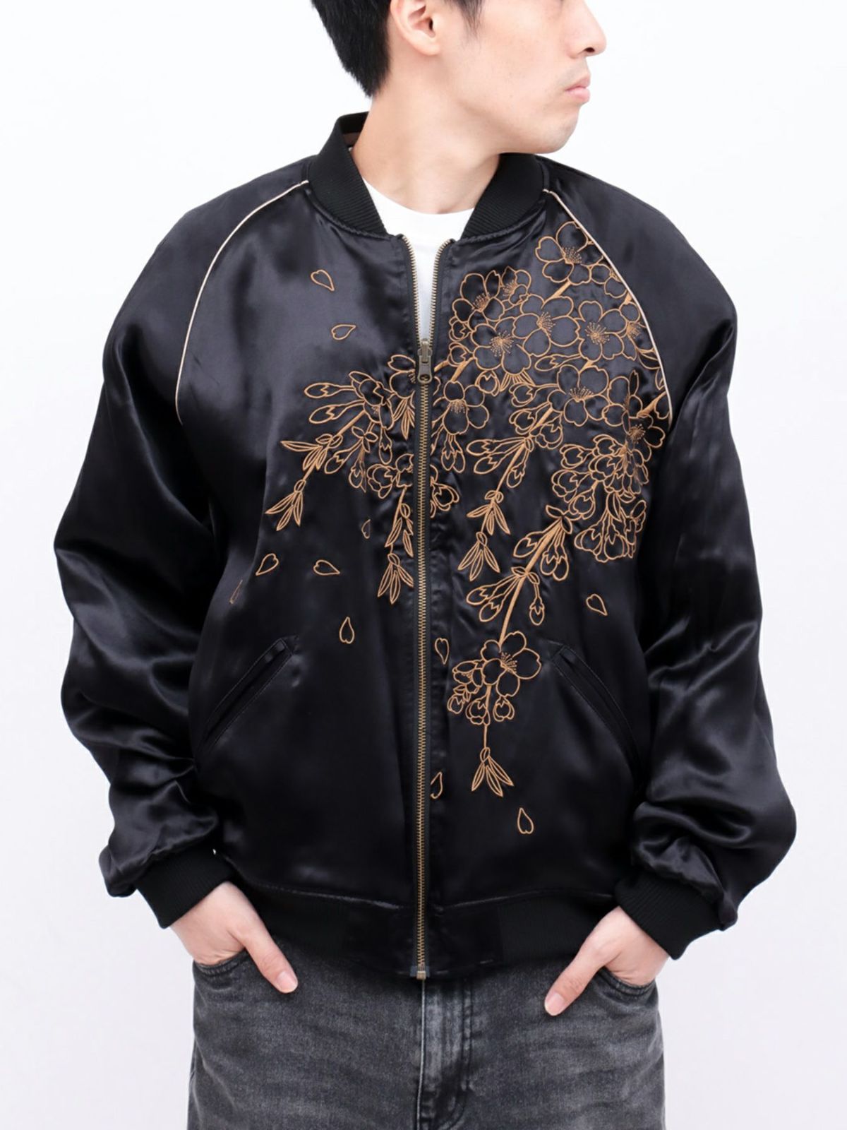 【絡繰魂・頂】“龍神の頂”総刺繍リバーシブルスカジャン