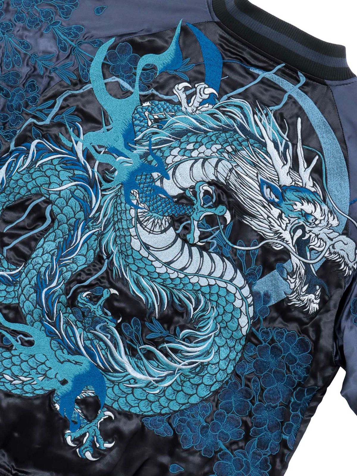 【絡繰魂・頂】“龍神の頂”総刺繍リバーシブルスカジャン