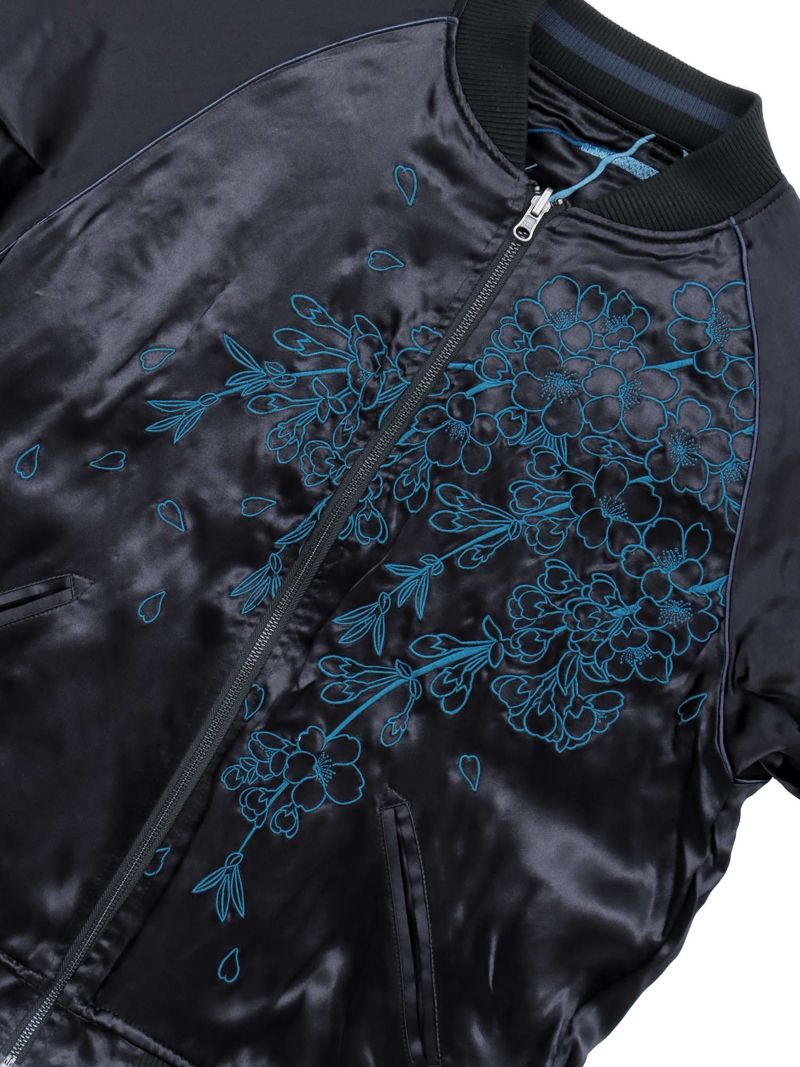 【絡繰魂・頂】“龍神の頂”総刺繍リバーシブルスカジャン