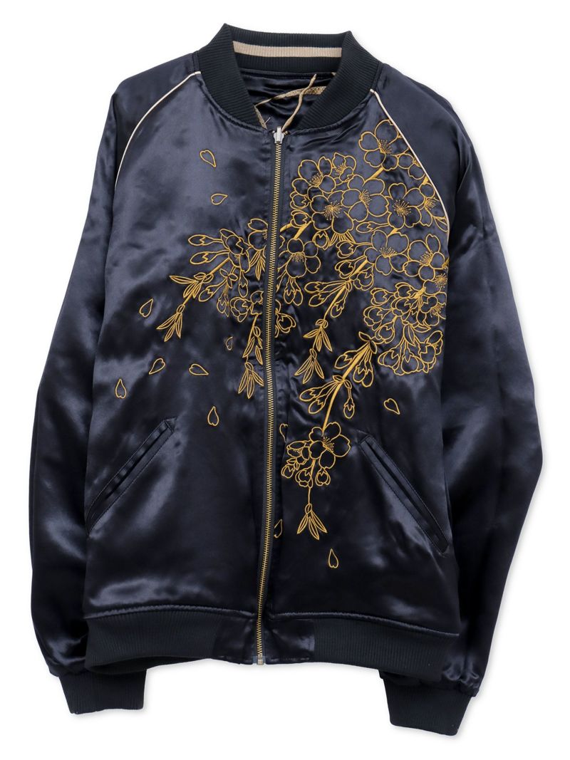 【絡繰魂・頂】“龍神の頂”総刺繍リバーシブルスカジャン