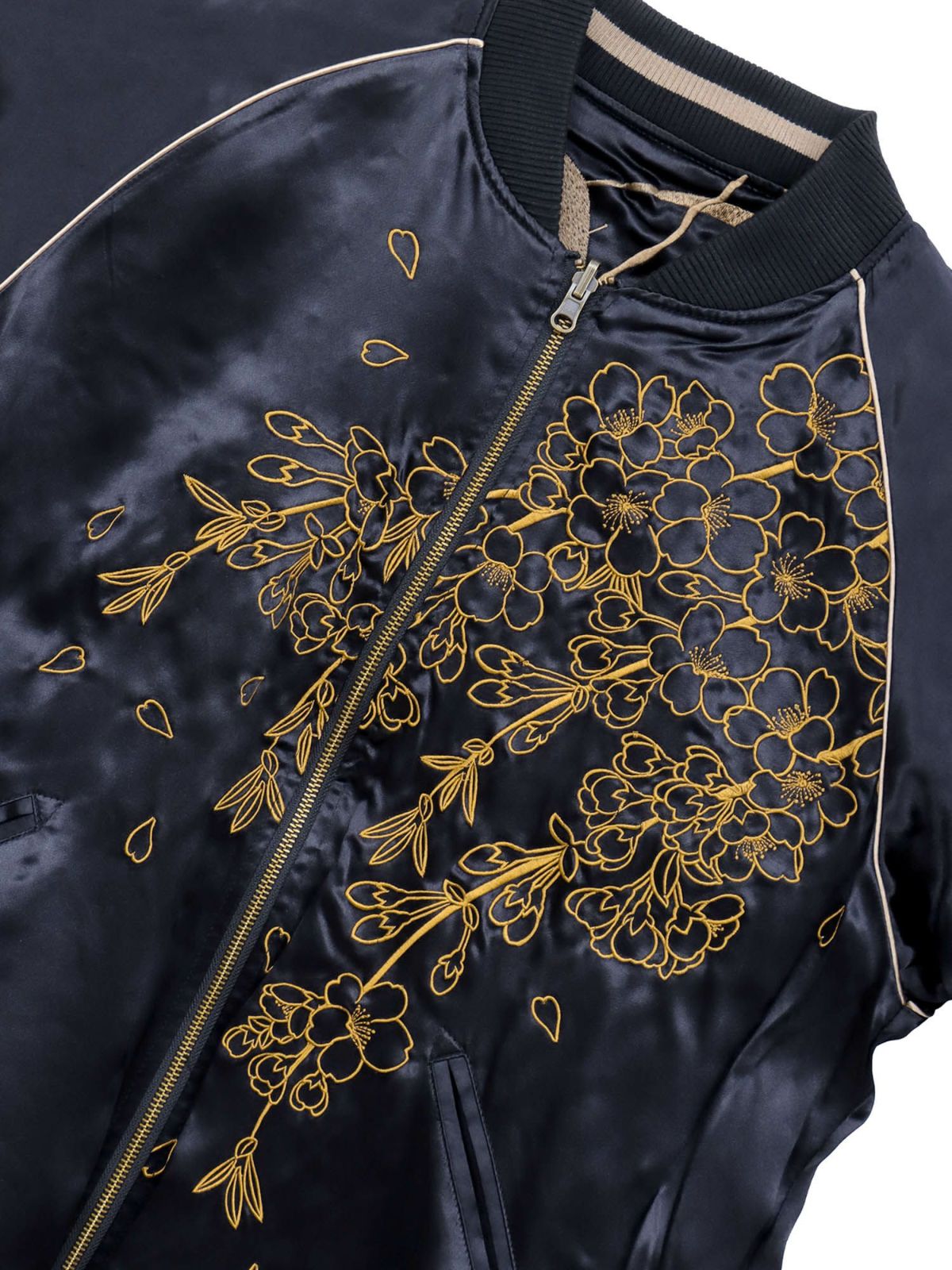 【絡繰魂・頂】“龍神の頂”総刺繍リバーシブルスカジャン