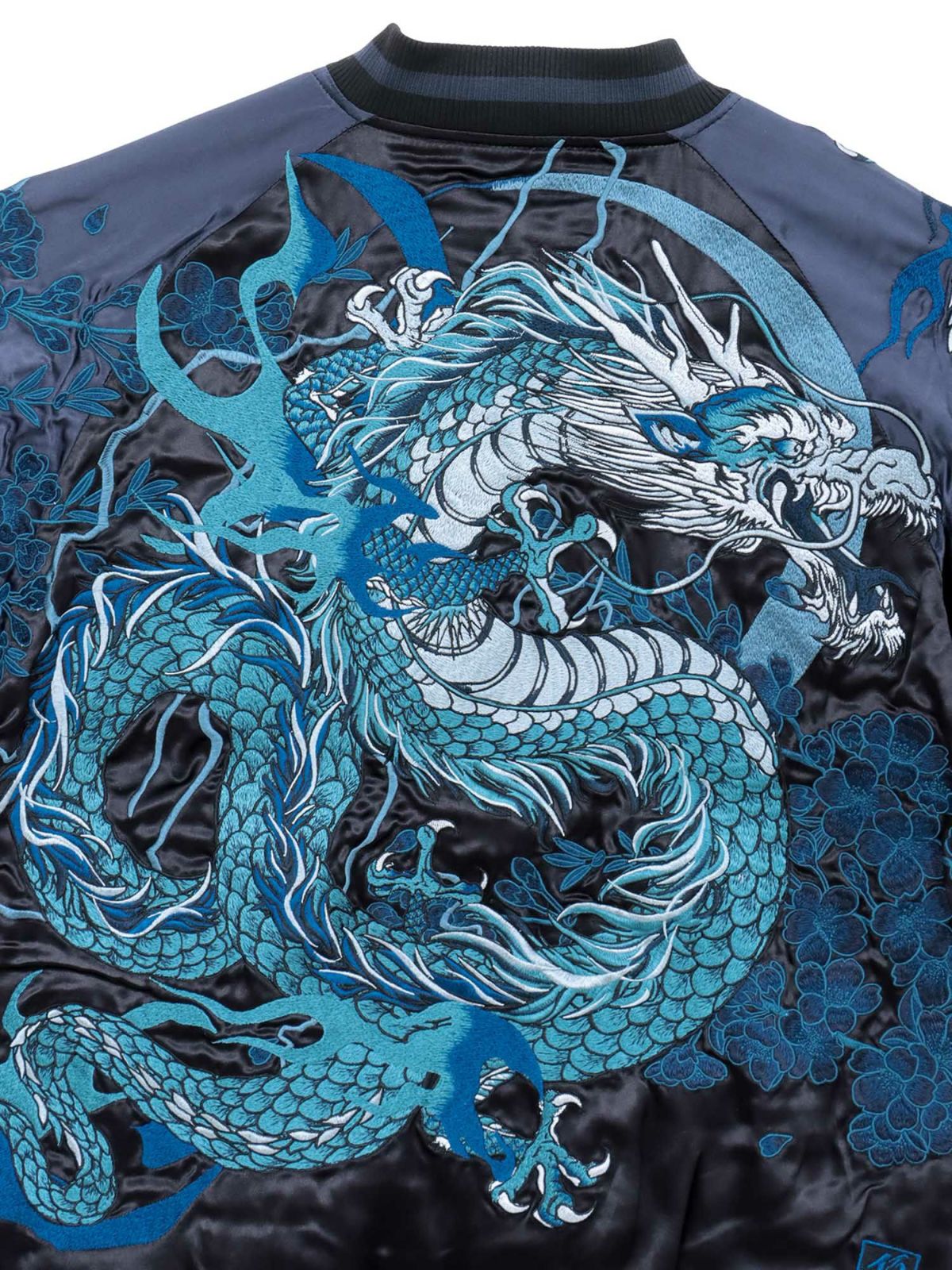 【絡繰魂・頂】“龍神の頂”総刺繍リバーシブルスカジャン