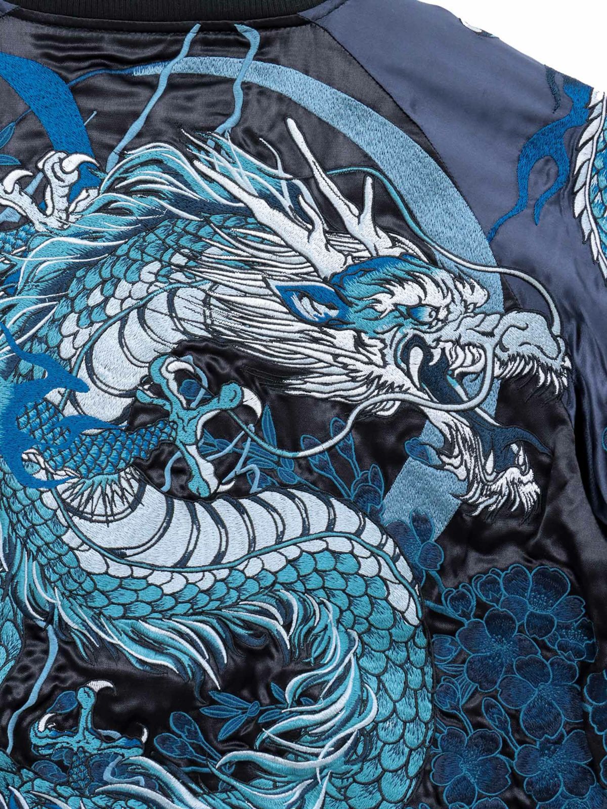 【絡繰魂・頂】“龍神の頂”総刺繍リバーシブルスカジャン