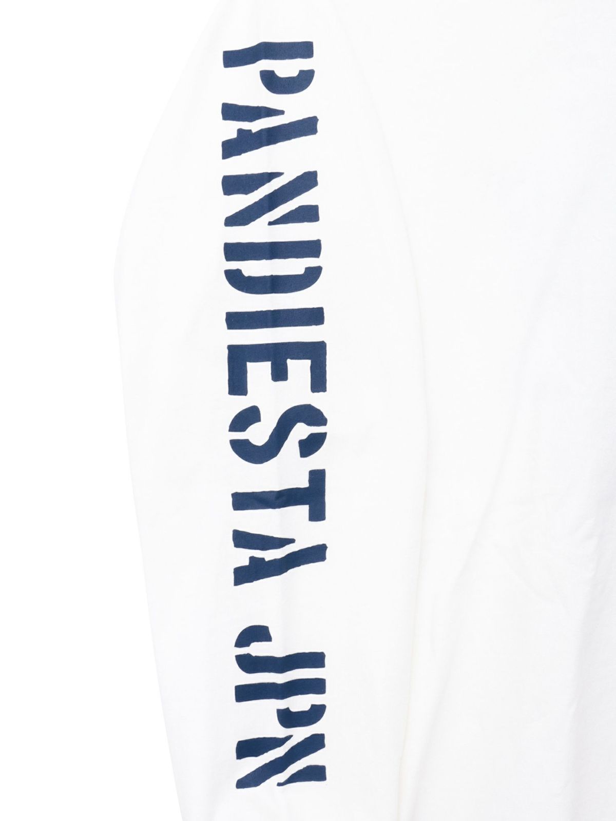 【PANDIESTA JAPAN】“SEA BEES PANDA”刺繍入りミリタリーロンT