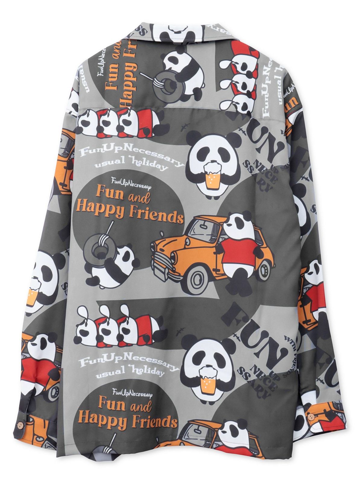 【PANDIESTA JAPAN】“BEERxCARS”総柄オープンシャツ