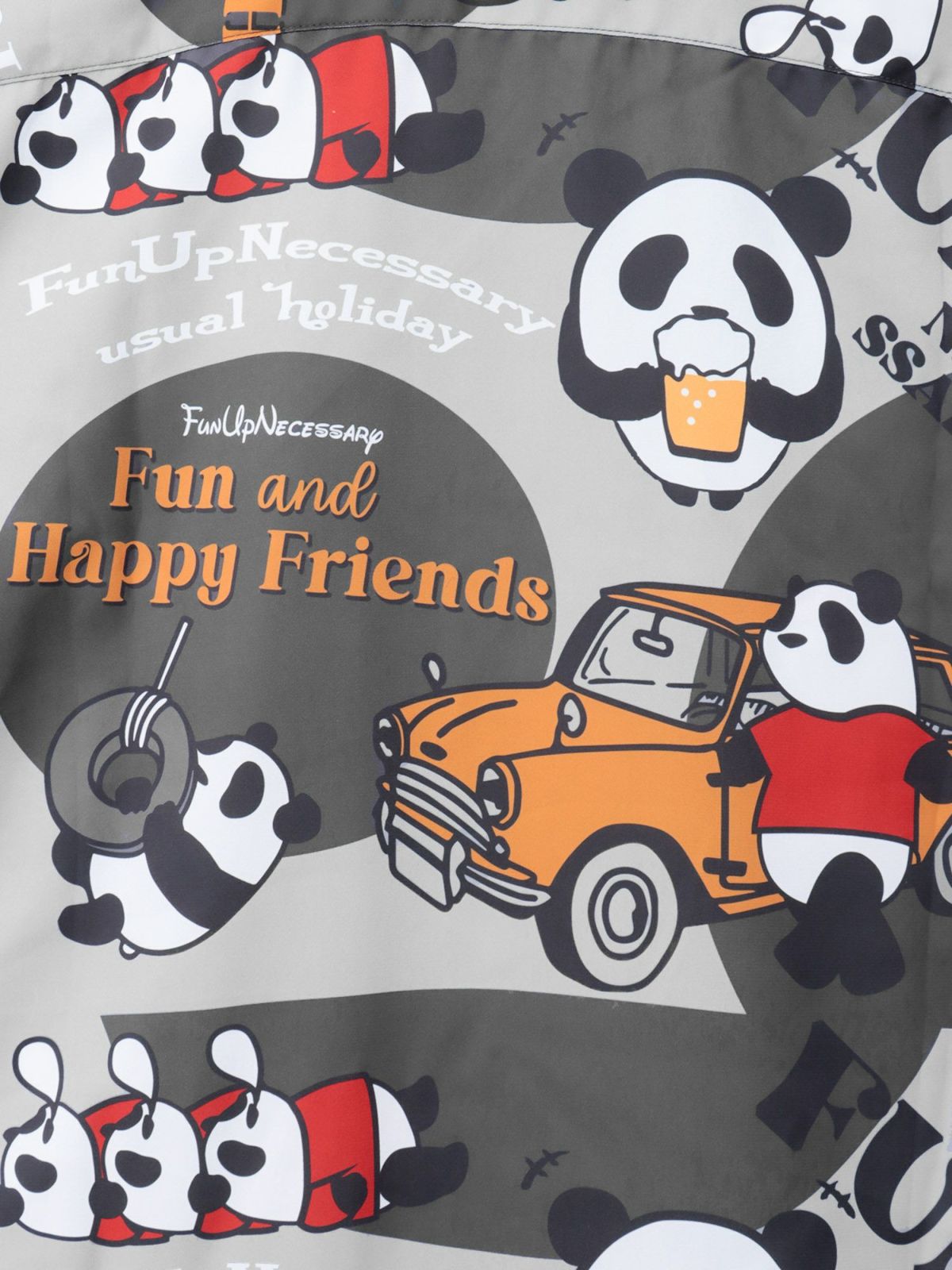 【PANDIESTA JAPAN】“BEERxCARS”総柄オープンシャツ