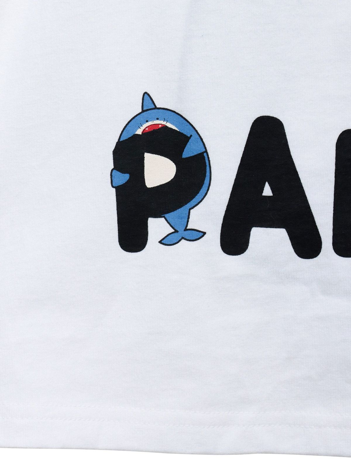 【PANDIESTA JAPAN】サメ型スマホショルダーBAG風ポケット付きフェイクレイヤードBIGロンT