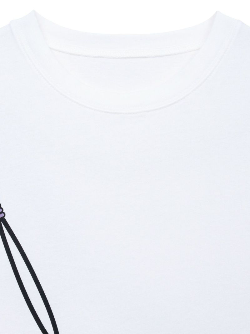 【PANDIESTA JAPAN】サメ型スマホショルダーBAG風ポケット付きフェイクレイヤードBIGロンT