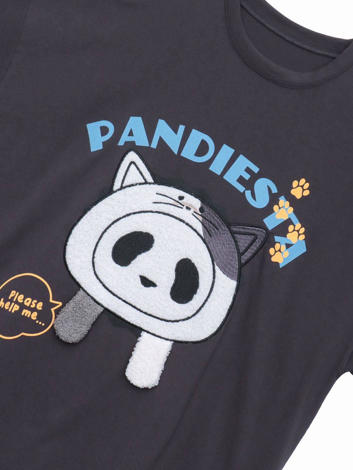 【PANDIESTA JAPAN】“飛び出しネコパンダ”フェイクレイヤードBIGロンT