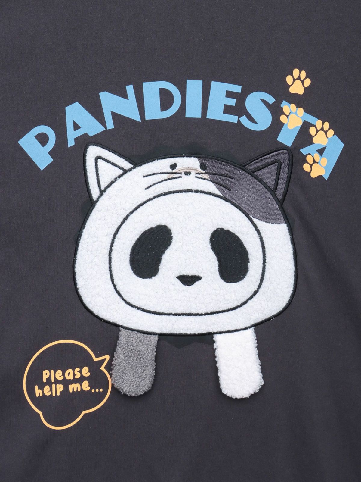 【PANDIESTA JAPAN】“飛び出しネコパンダ”フェイクレイヤードBIGロンT