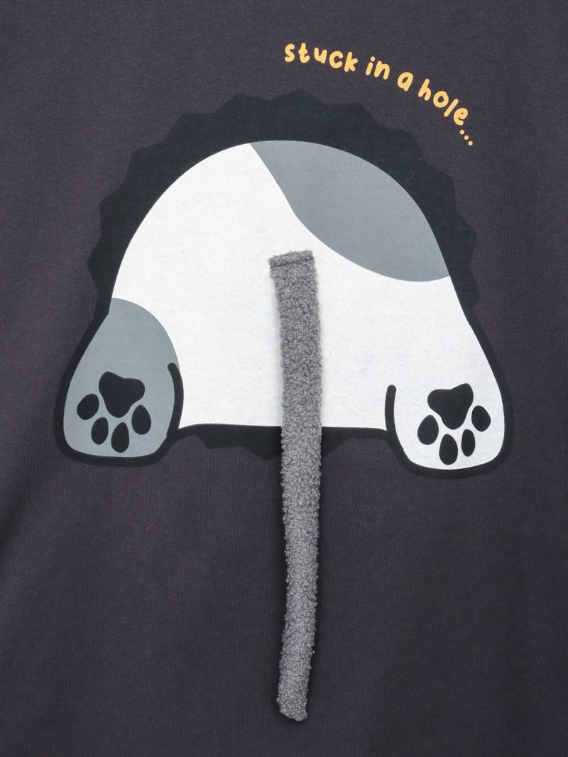 【PANDIESTA JAPAN】“飛び出しネコパンダ”フェイクレイヤードBIGロンT