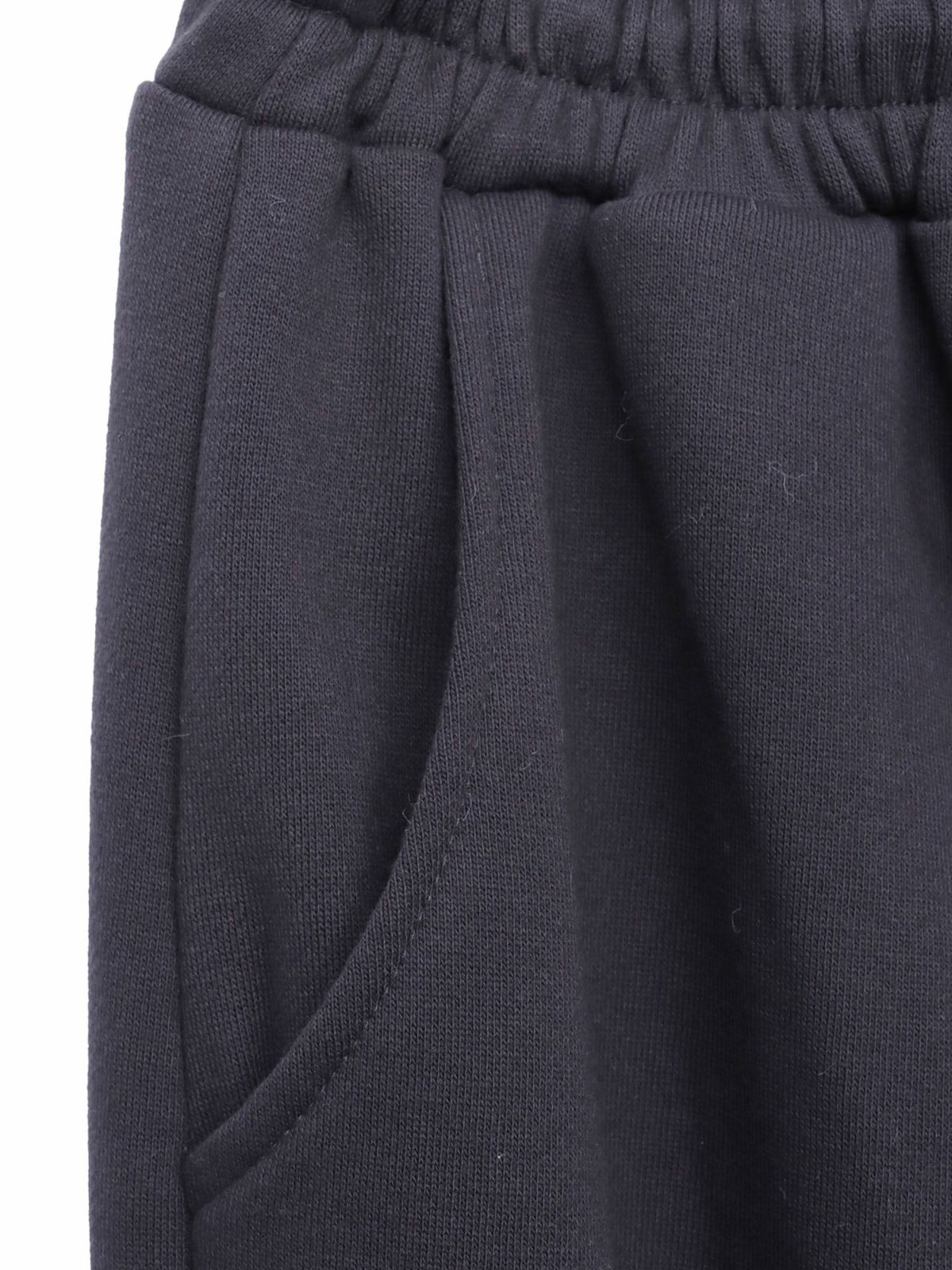 【PANDIESTA JAPAN】“ネコパンダハーフBONES”フェイクファー切替スウェットパンツ