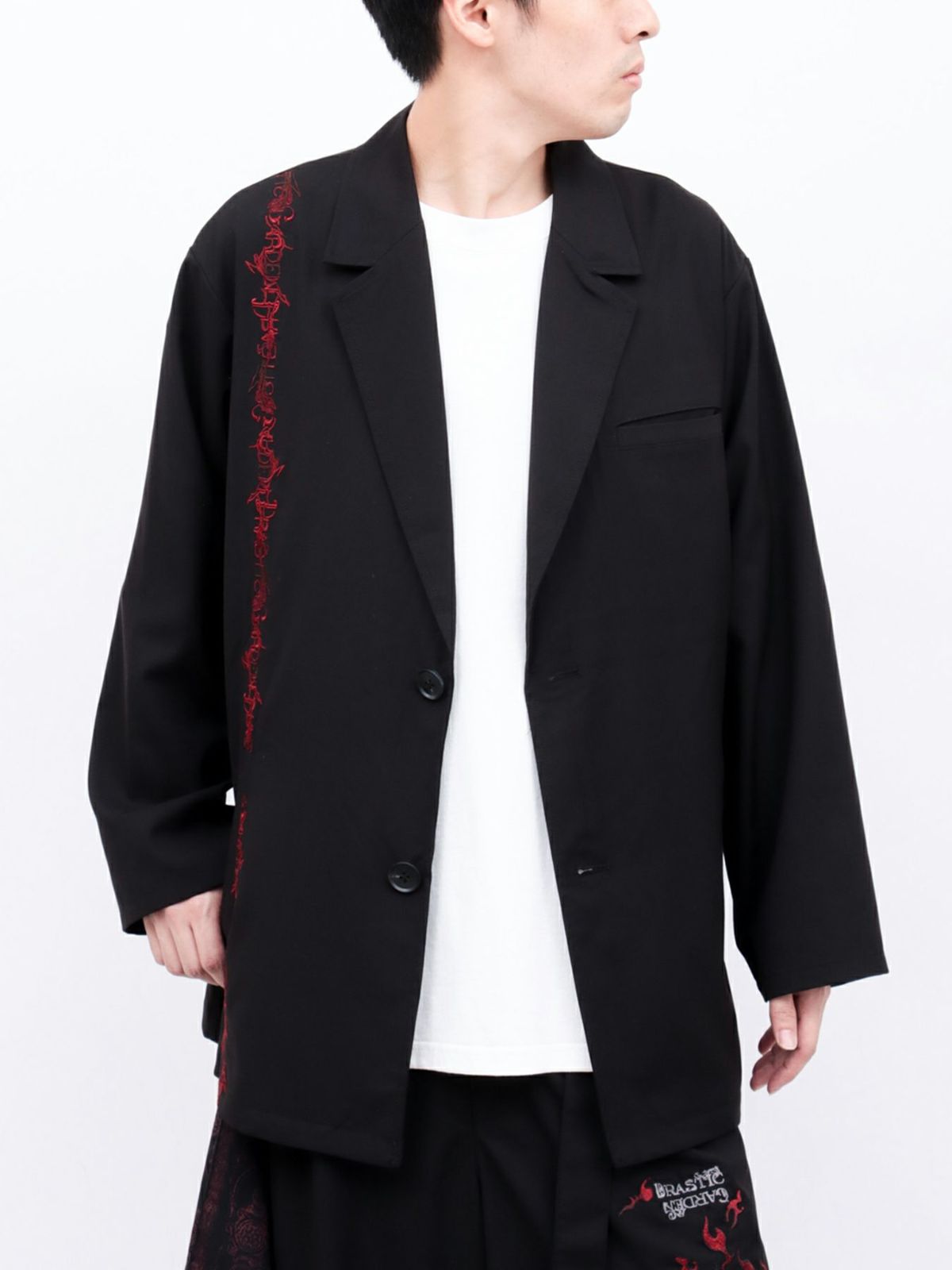 【DRASTIC GARDEN】“火炎の菊”総刺繍BIGテーラードジャケット