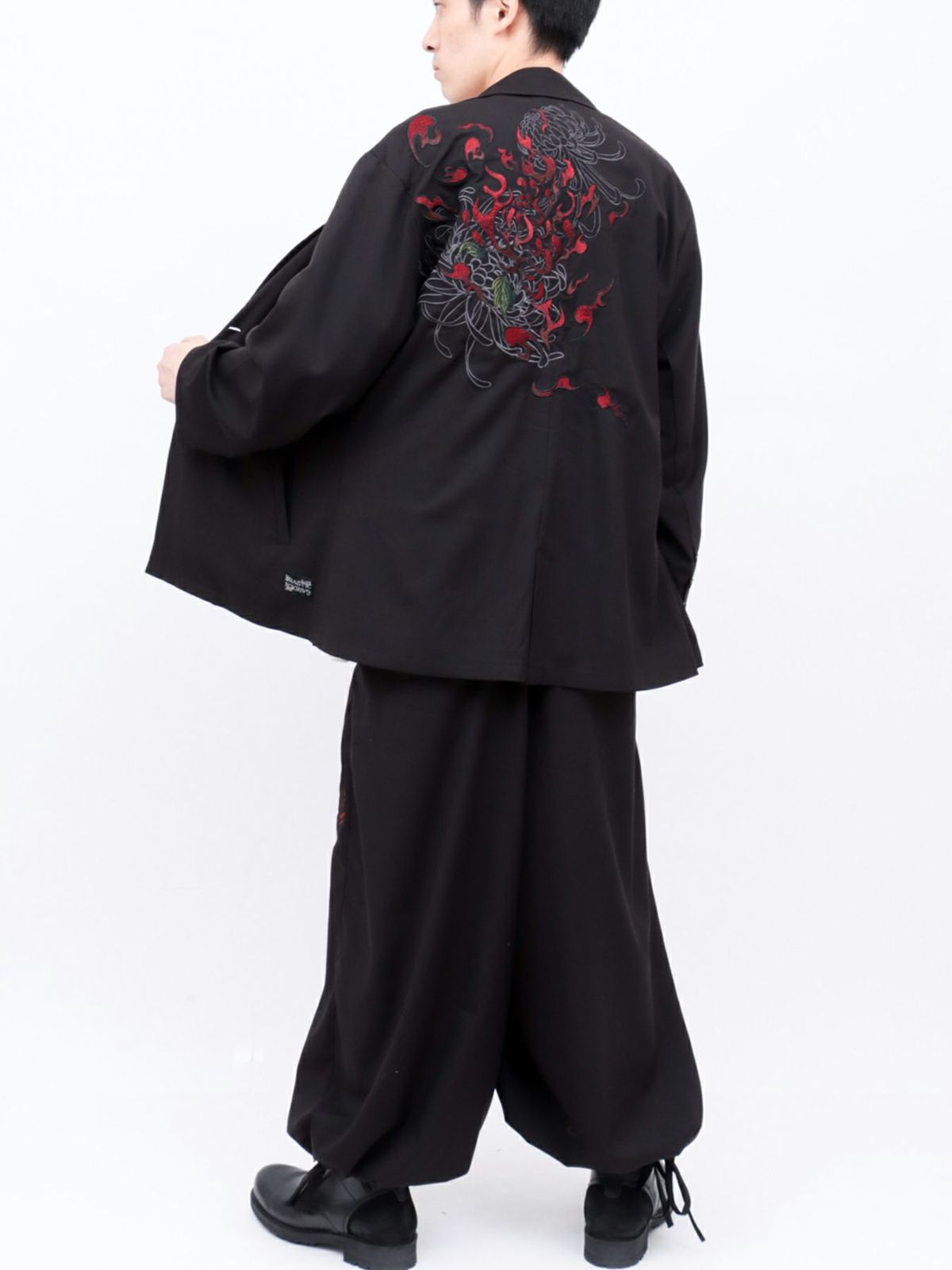 【DRASTIC GARDEN】“火炎の菊”総刺繍BIGテーラードジャケット
