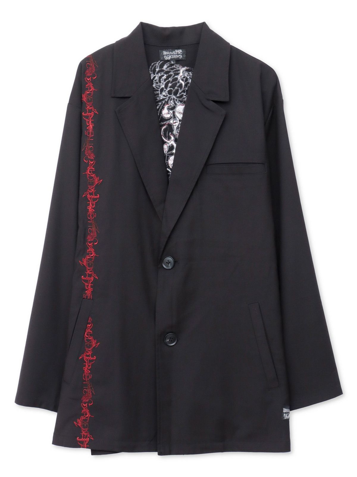 【DRASTIC GARDEN】“火炎の菊”総刺繍BIGテーラードジャケット