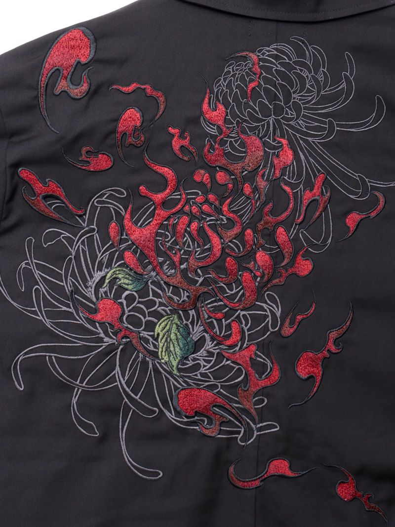 【DRASTIC GARDEN】“火炎の菊”総刺繍BIGテーラードジャケット