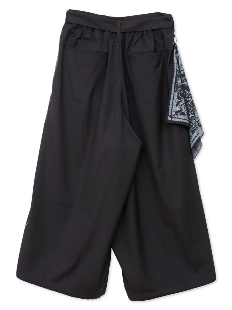 【DRASTIC GARDEN】“煙の桜”総刺繍ワイドパンツ