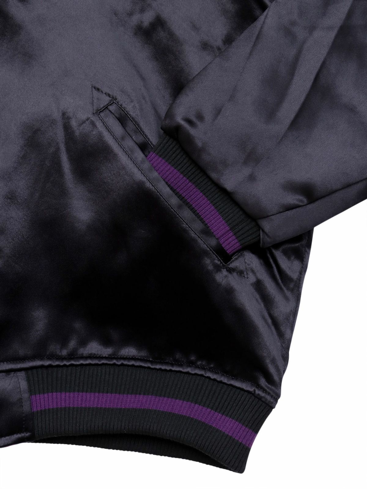 【絡繰魂・漆】“八咫烏と彼岸花”総刺繍リバーシブルスカジャン〔別注：web限定カラー〕