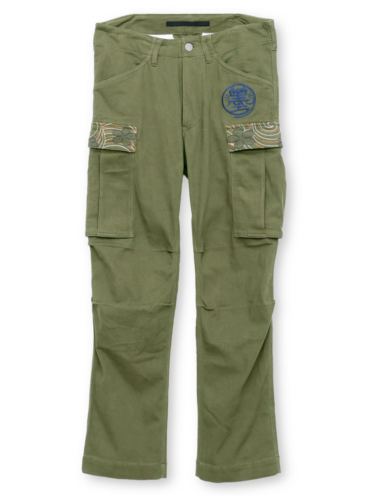 【SUMINEKO】“伸び猫”総刺繍ストレッチカーゴパンツ