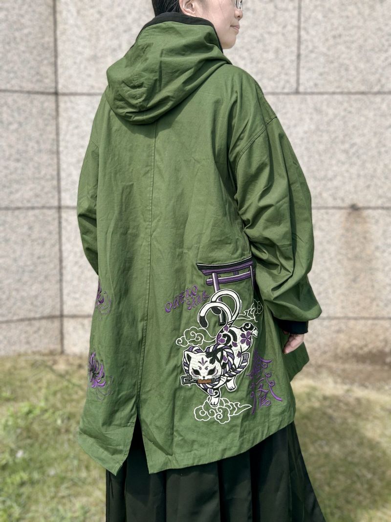 【SUMINEKO】“お猫様”総刺繍モッズコート