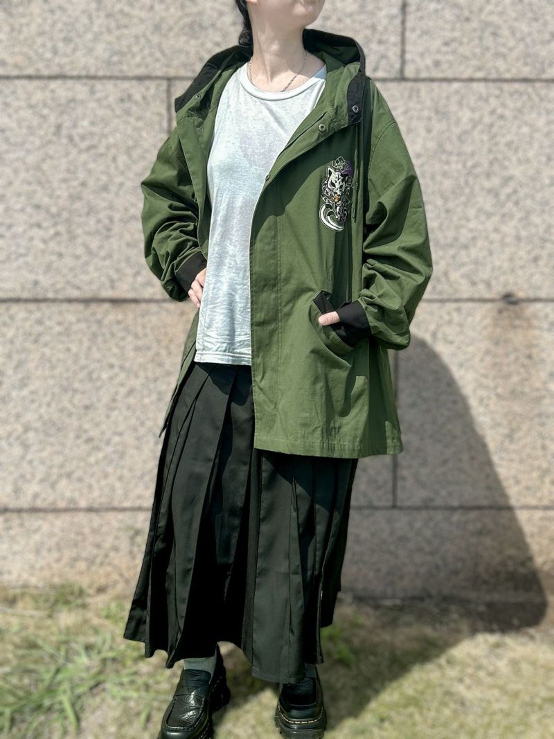 【SUMINEKO】“お猫様”総刺繍モッズコート