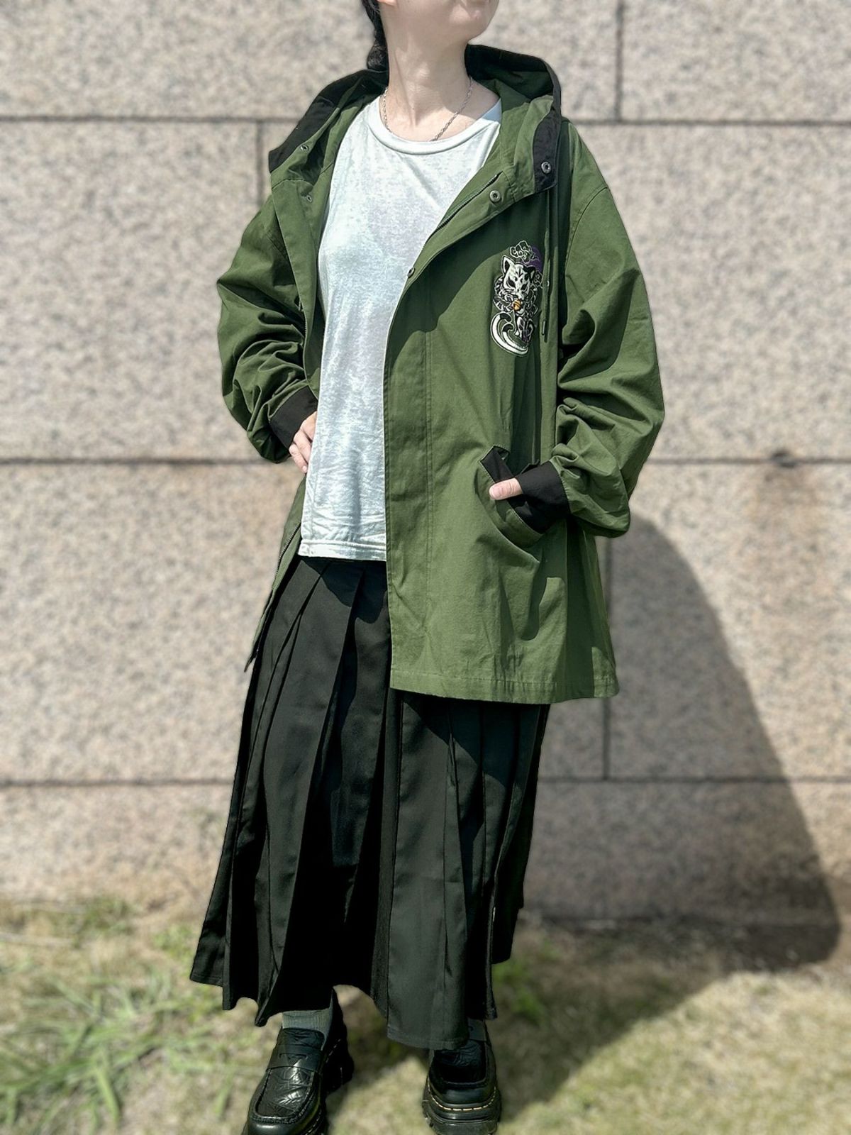 【SUMINEKO】“お猫様”総刺繍モッズコート