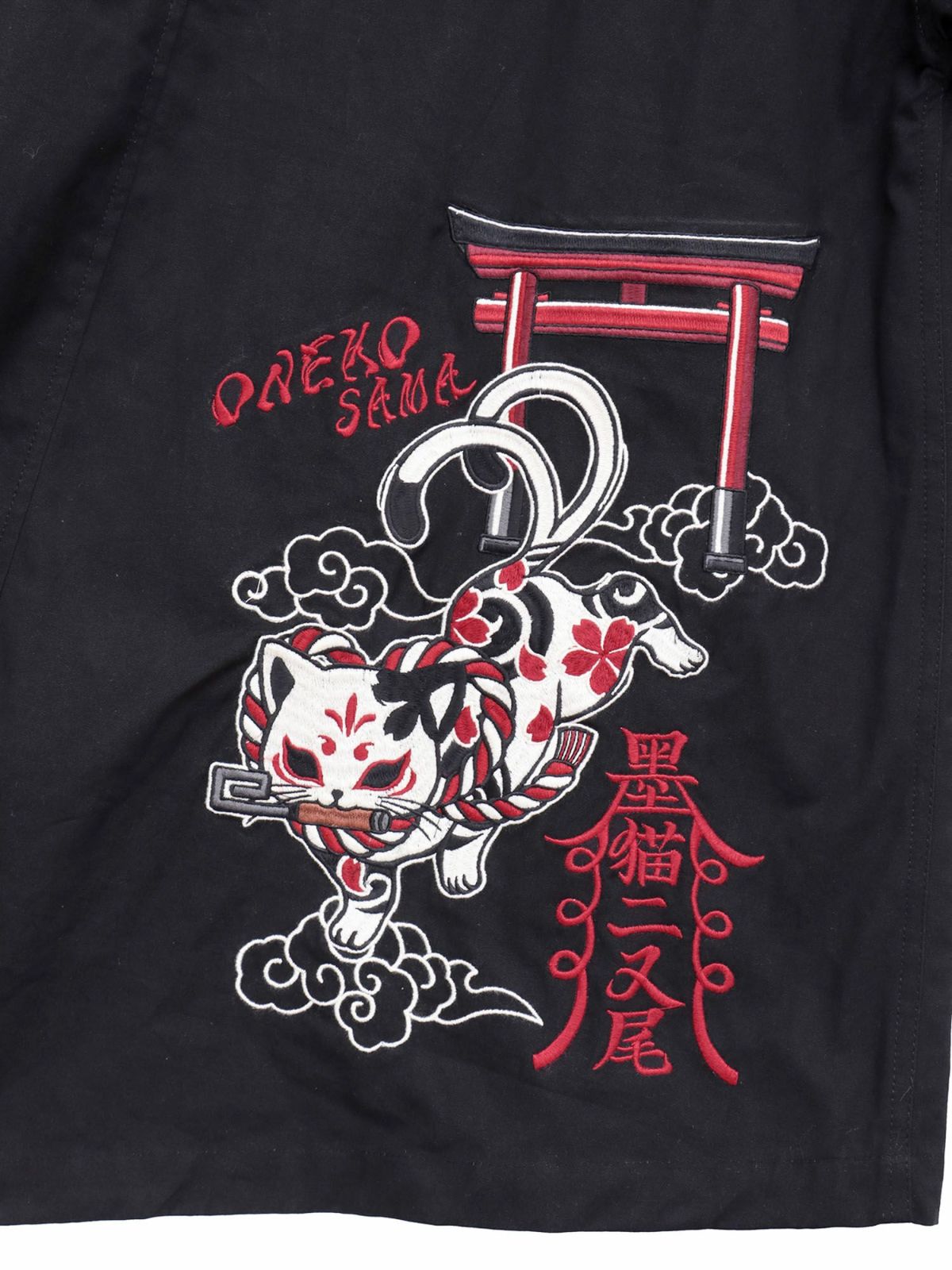 【SUMINEKO】“お猫様”総刺繍モッズコート