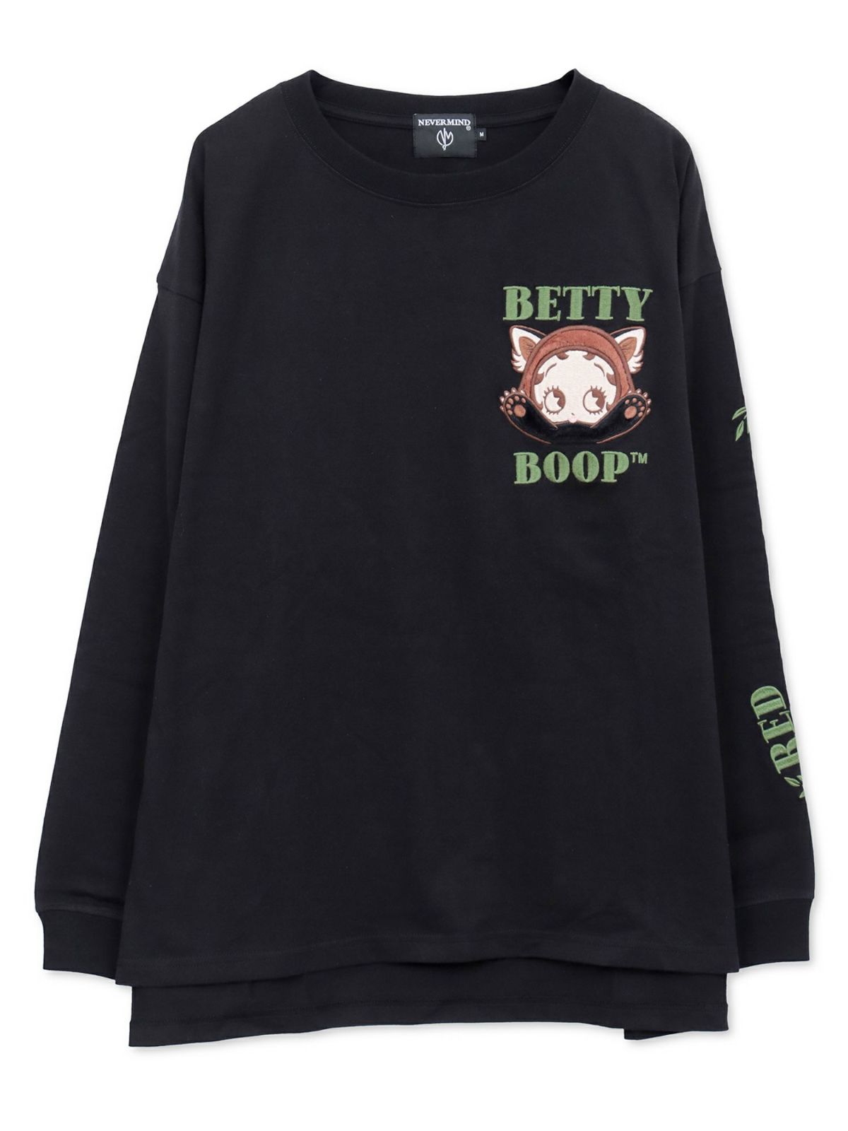 【BETTY BOOP】“レッサーパンダベティ”総刺繍ロンT〔別注〕