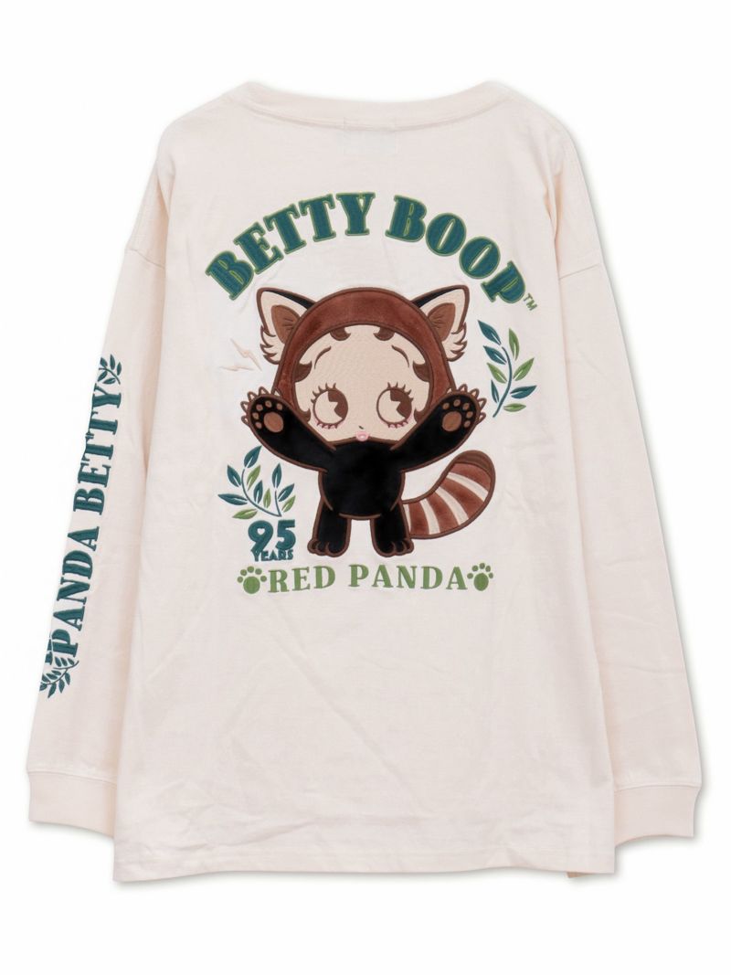 【BETTY BOOP】“レッサーパンダベティ”総刺繍ロンT〔別注〕