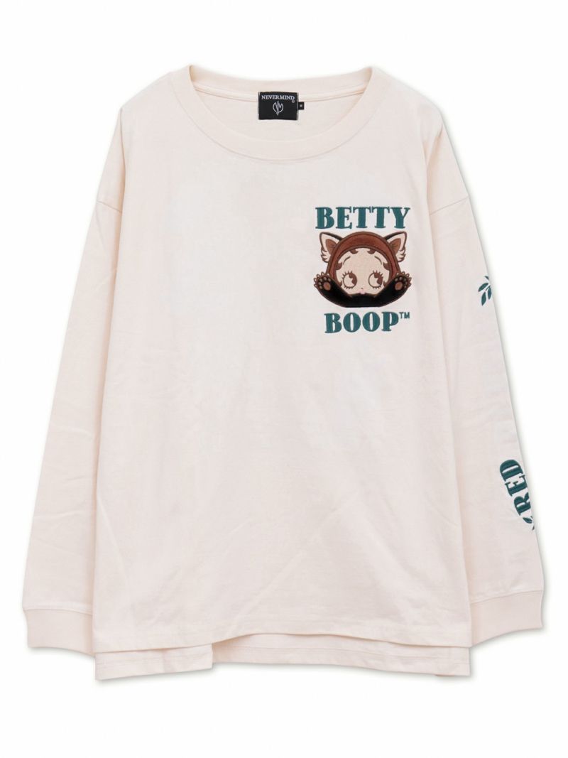 【BETTY BOOP】“レッサーパンダベティ”総刺繍ロンT〔別注〕