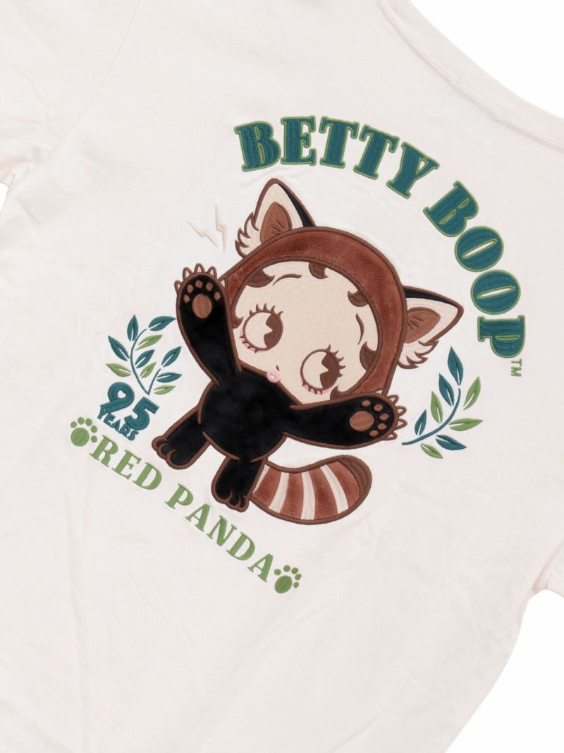 【BETTY BOOP】“レッサーパンダベティ”総刺繍ロンT〔別注〕