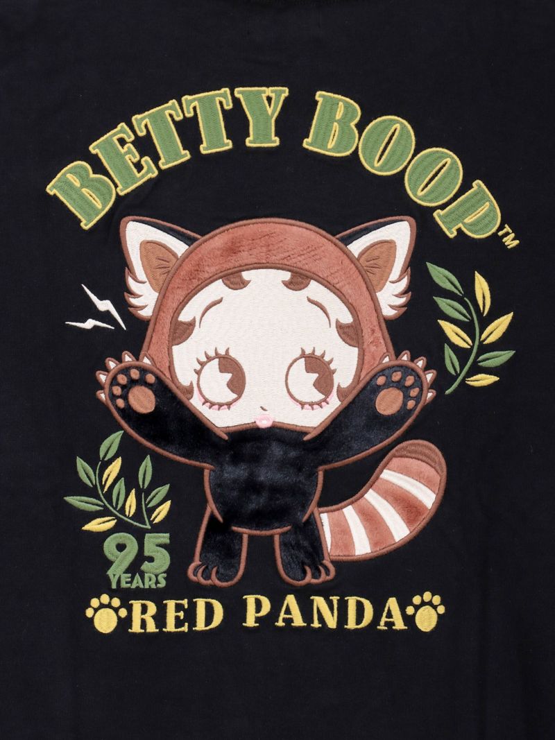 【BETTY BOOP】“レッサーパンダベティ”総刺繍ロンT〔別注〕