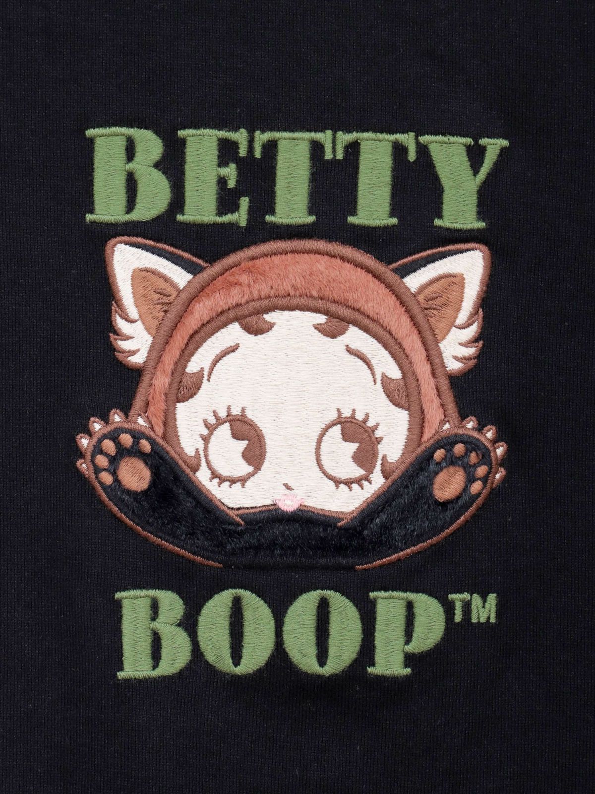 【BETTY BOOP】“レッサーパンダベティ”総刺繍ロンT〔別注〕