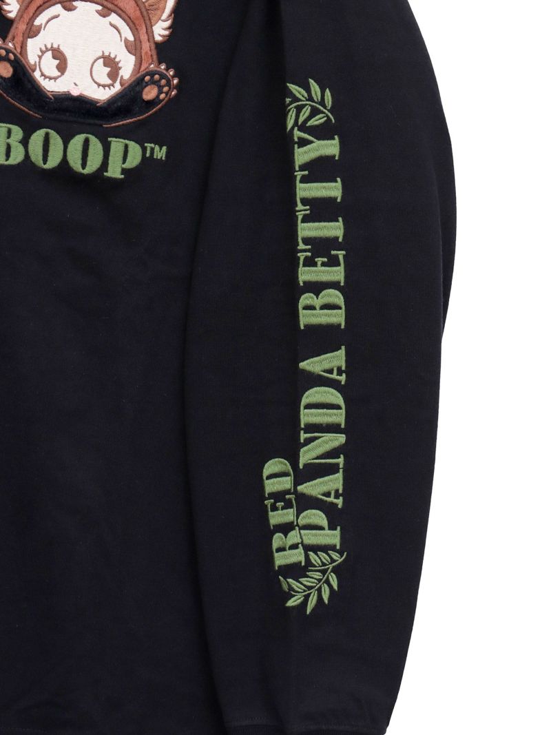 【BETTY BOOP】“レッサーパンダベティ”総刺繍ロンT〔別注〕