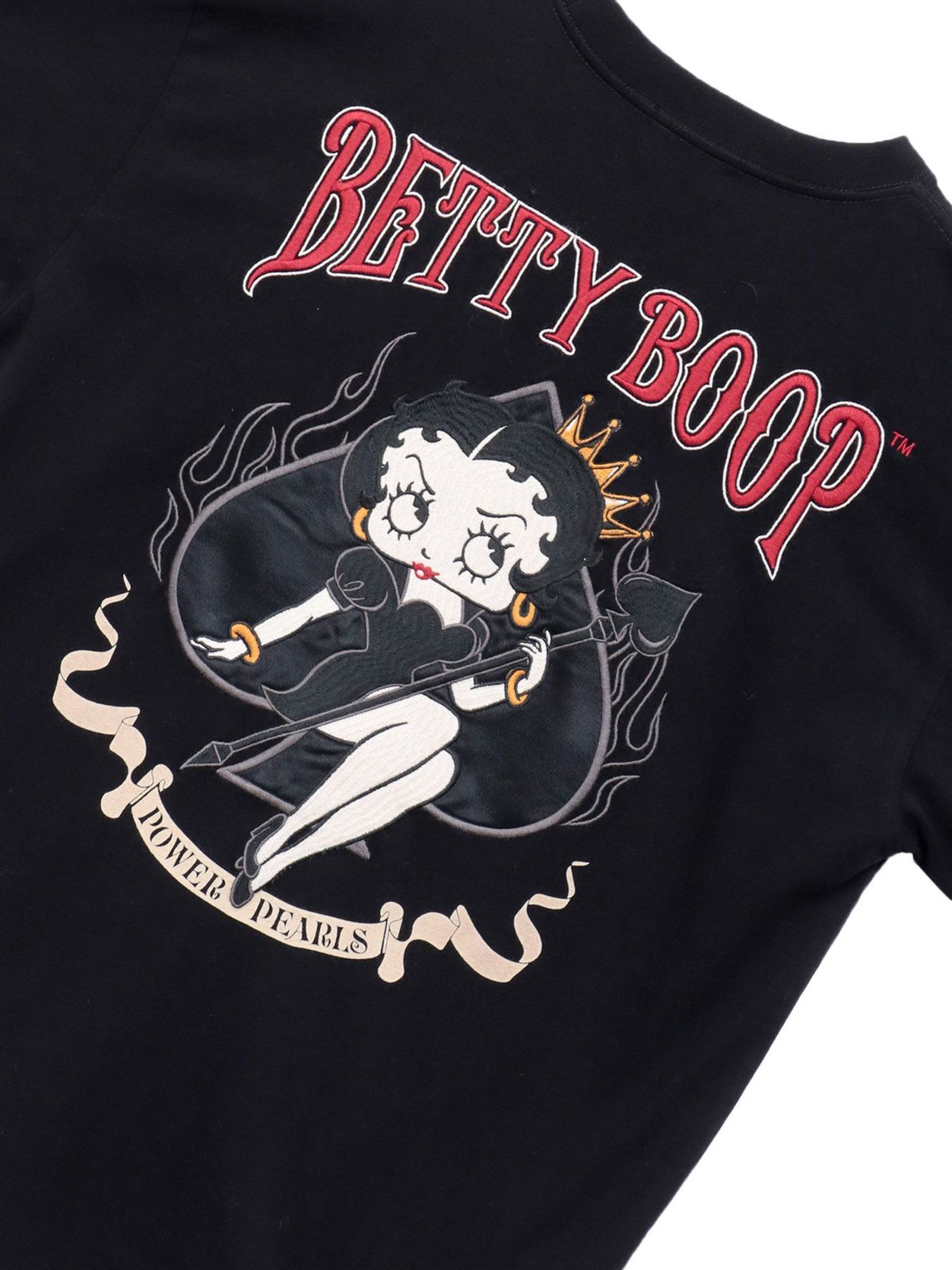 【BETTY BOOP】“スペードベティ”刺繍入りロンT