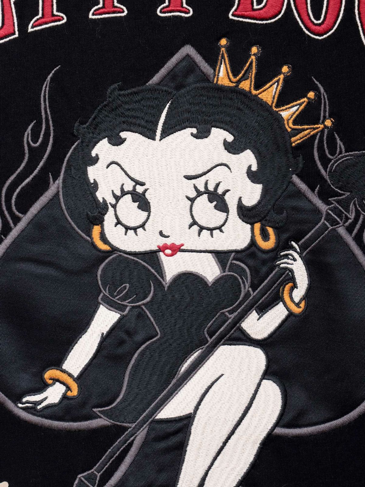 【BETTY BOOP】“スペードベティ”刺繍入りロンT
