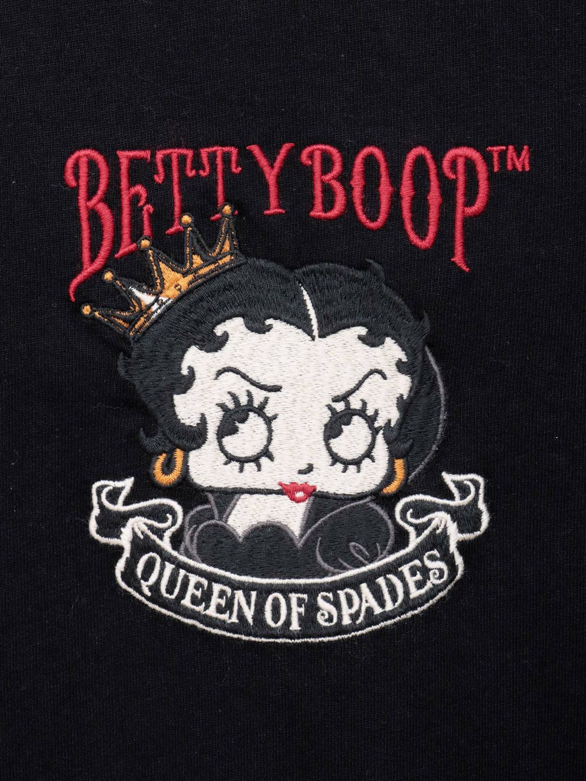 【BETTY BOOP】“スペードベティ”刺繍入りロンT