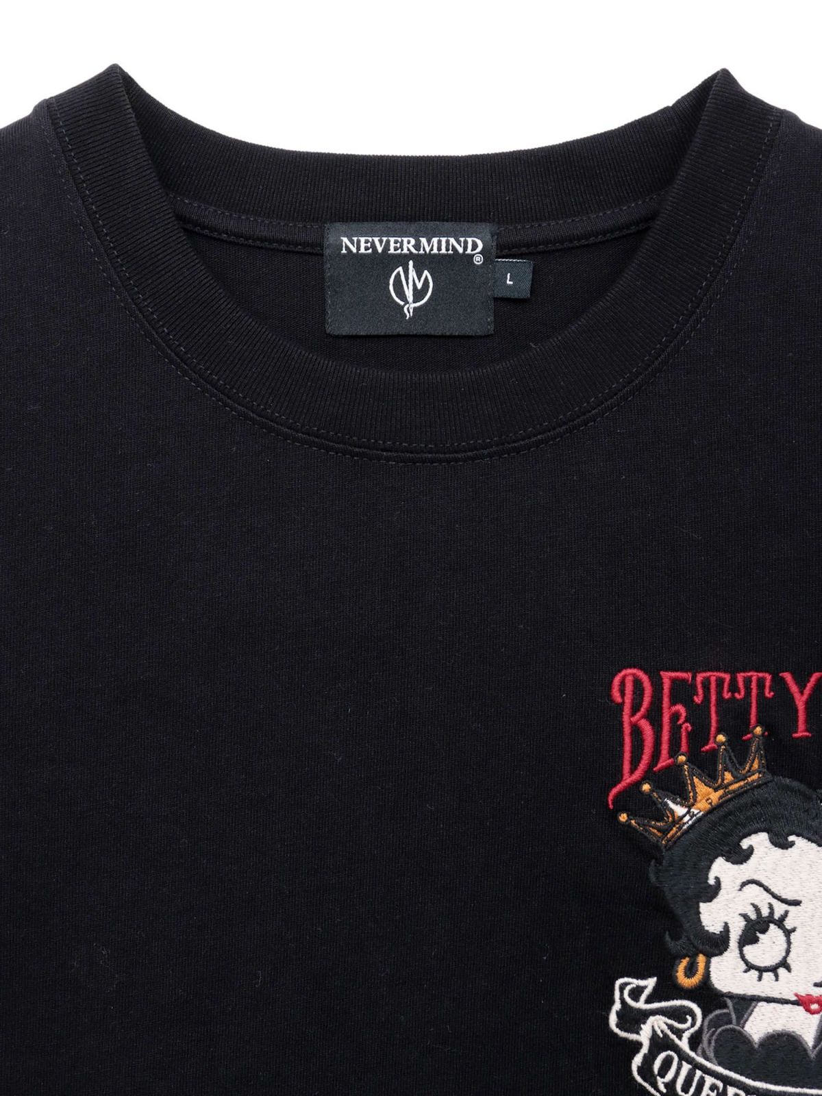 【BETTY BOOP】“スペードベティ”刺繍入りロンT