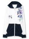 【雅結×錦】“ツバメと秋の草花”刺繍入りZIPパーカー〔別注〕