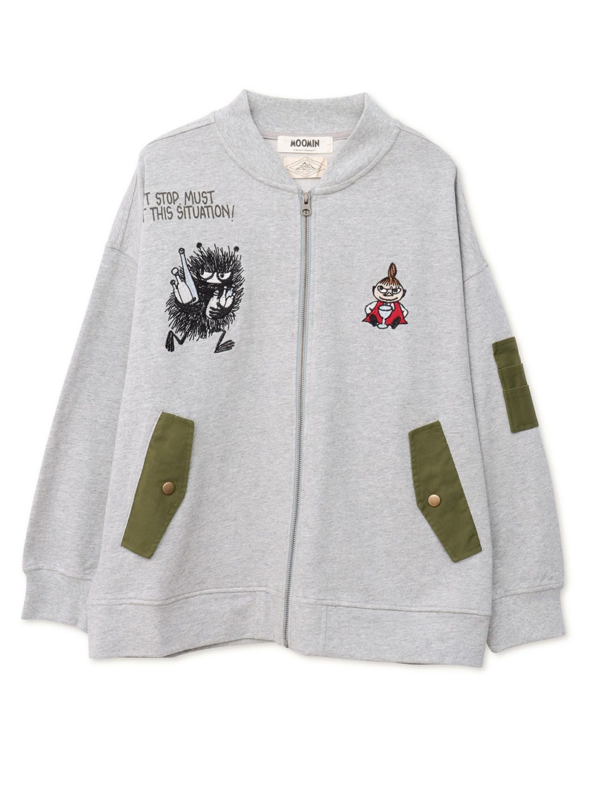 【JUICY×MOOMIN】スウェット素材 総刺繍MA-1ジャケット〔Lady's〕〔別注〕