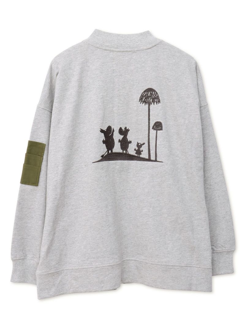 【JUICY×MOOMIN】スウェット素材 総刺繍MA-1ジャケット〔Lady's〕〔別注〕