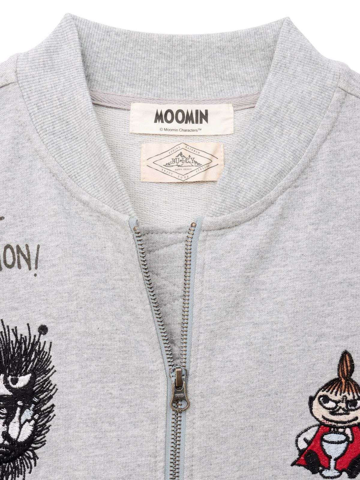 【JUICY×MOOMIN】スウェット素材 総刺繍MA-1ジャケット〔Lady's〕〔別注〕