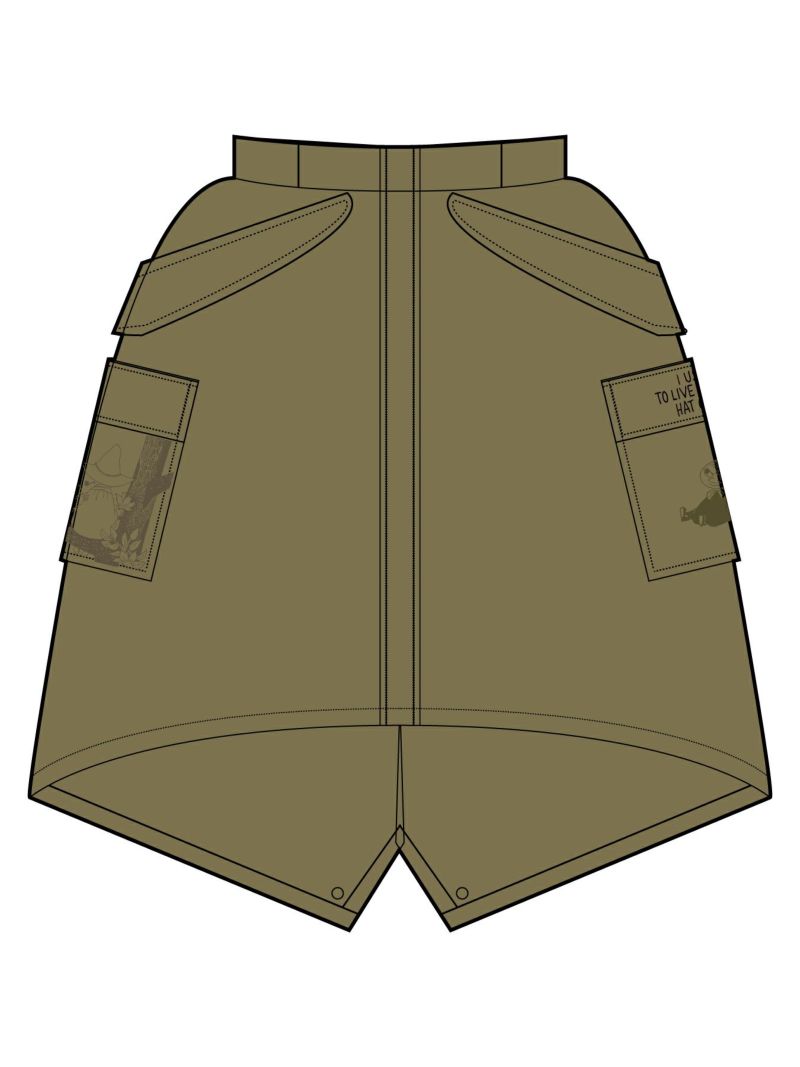 【JUICY×MOOMIN】総刺繍モッズスカート〔Lady's〕〔別注〕