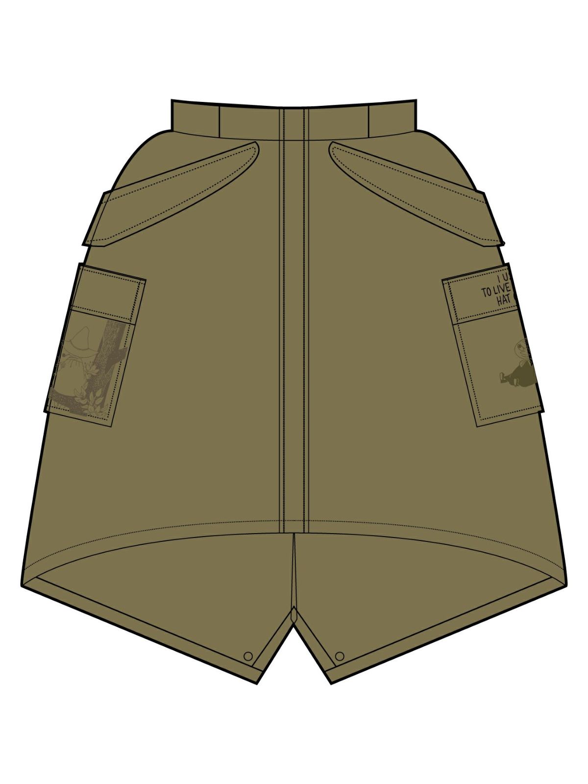 【JUICY×MOOMIN】総刺繍モッズスカート〔Lady's〕〔別注〕